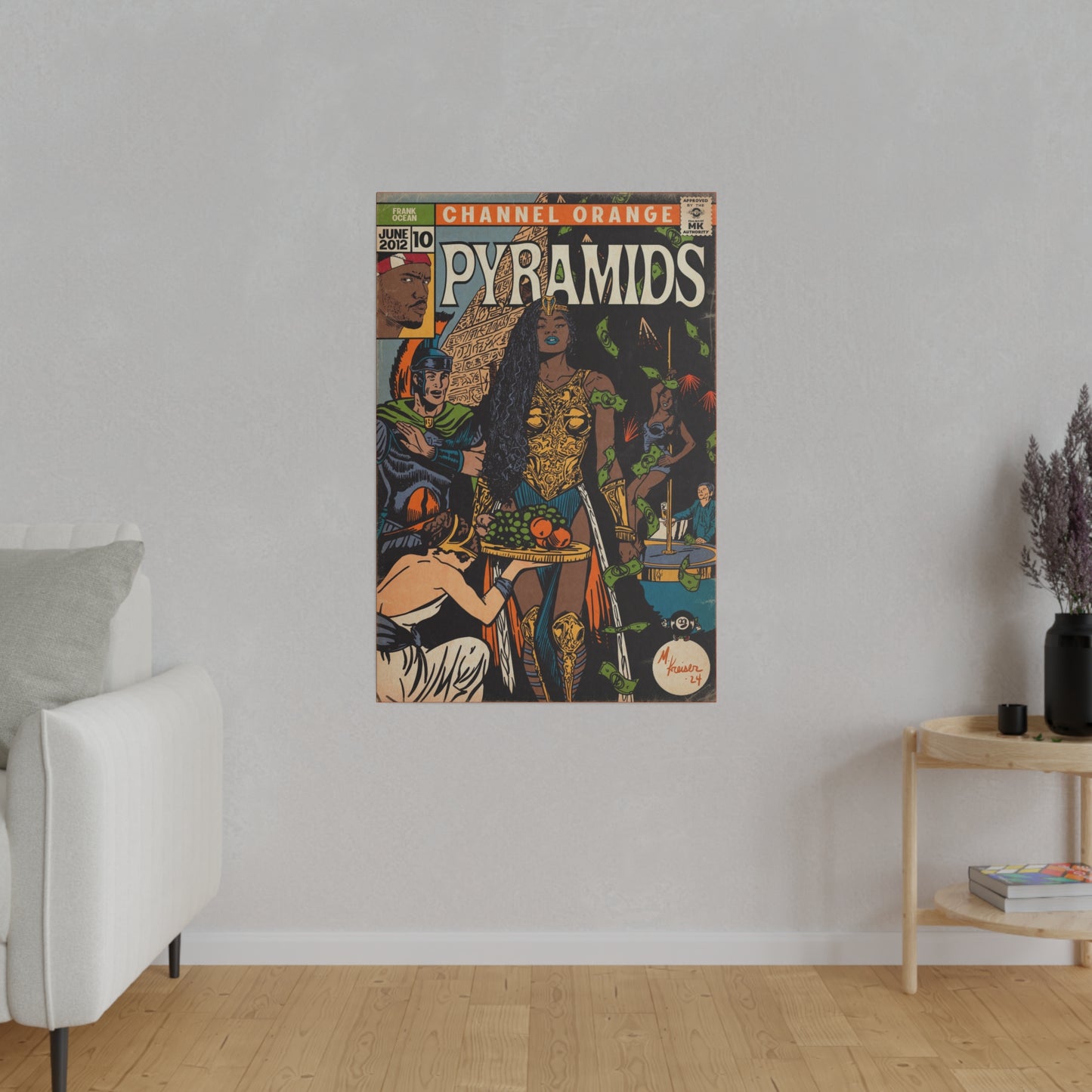 Frank Ocean - Pyramids - Matte Canvas, Stretched, 0.75"