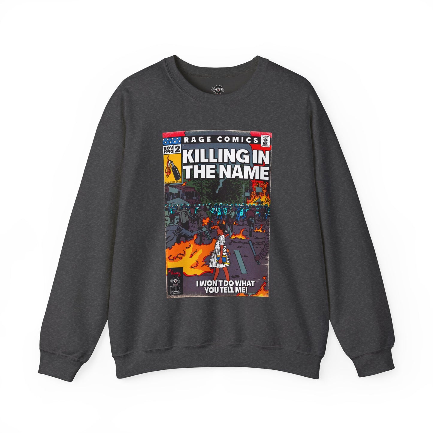 Rage - Killing In the Name - Unisex Heavy Blend™ Crewneck Sweatshirt