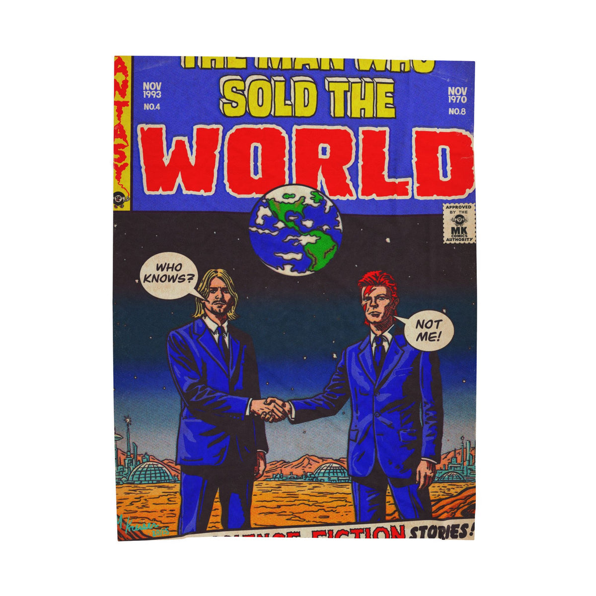 The Man Who Sold the World - Velveteen Plush Blanket