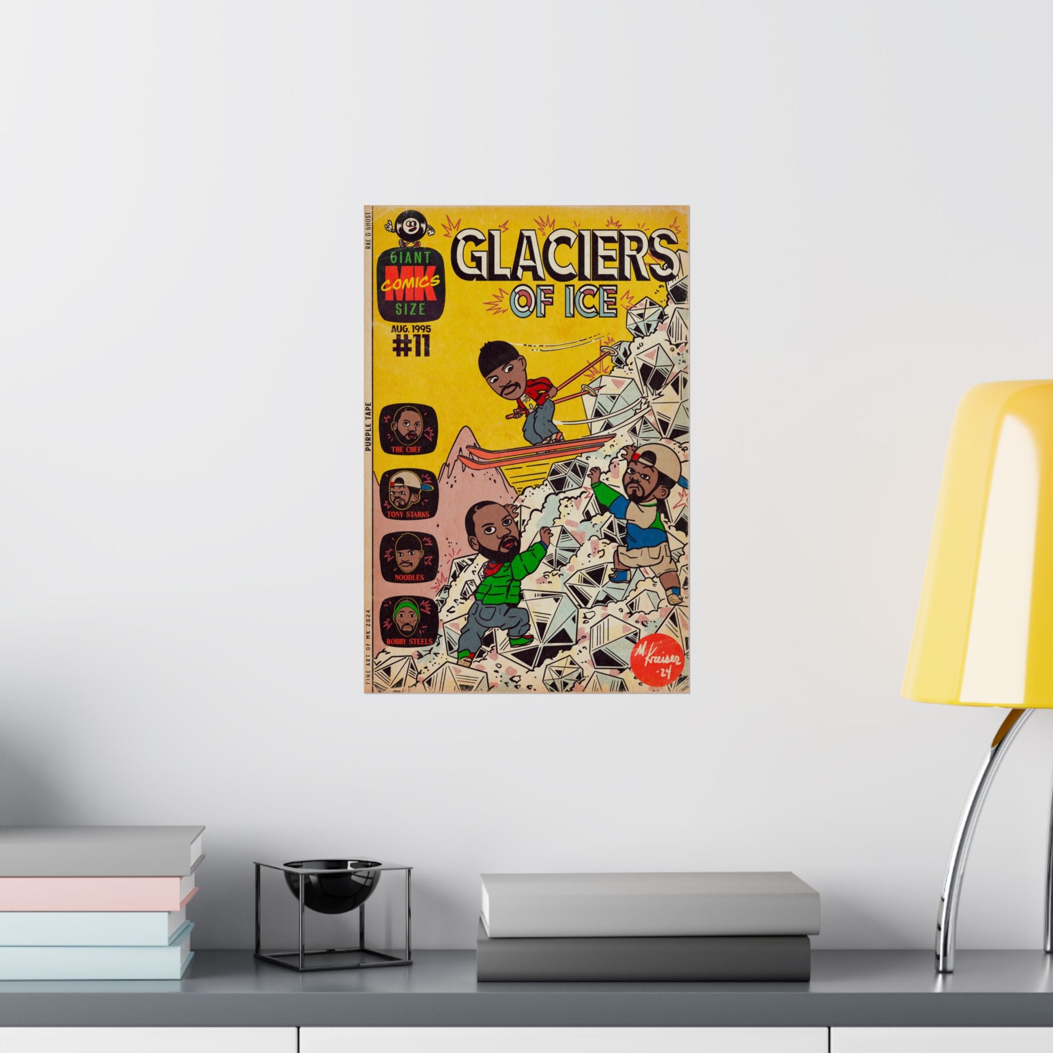 Glaciers of Ice - Matte Vertical Poster