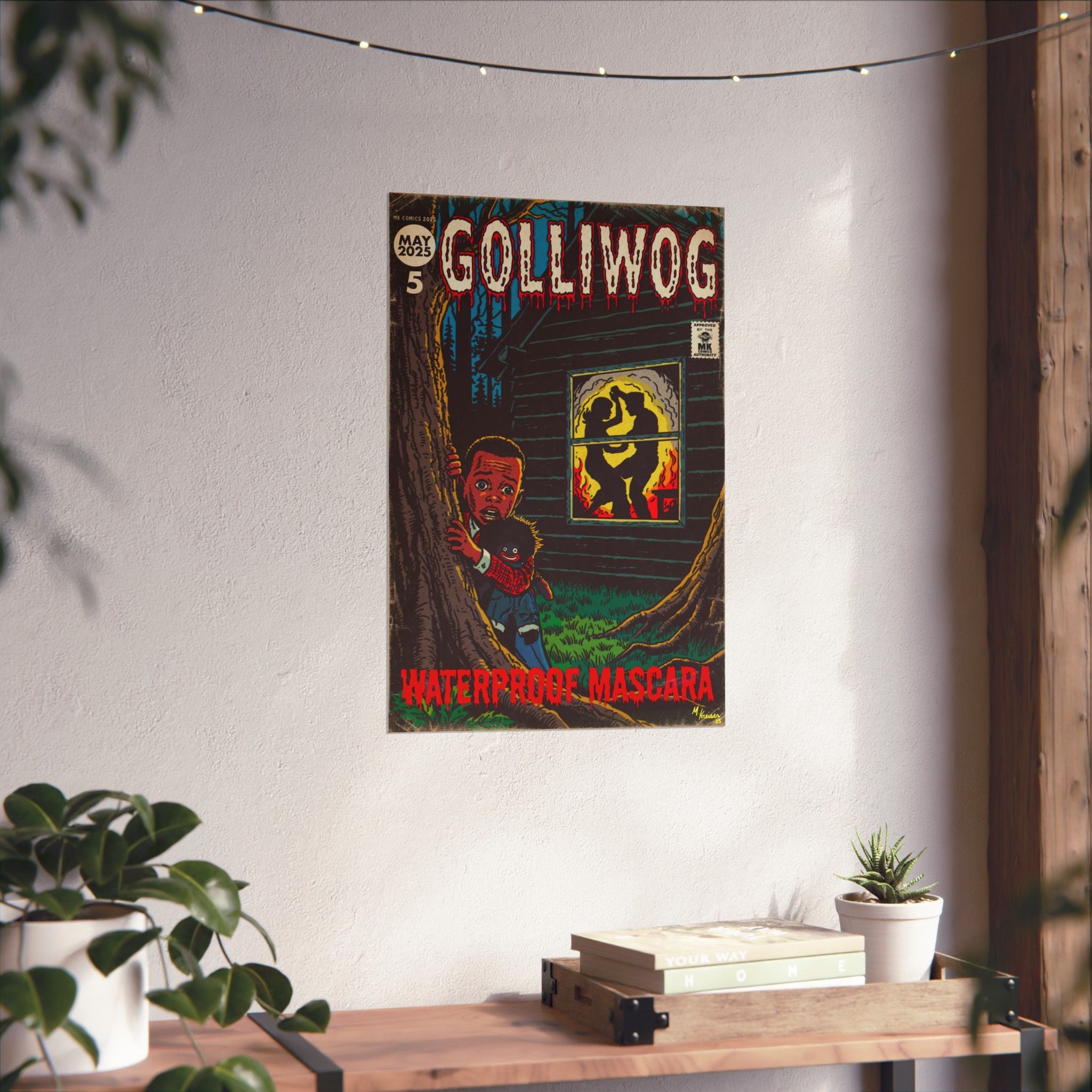 Waterproof Mascara - Golliwog - Matte Vertical Posters