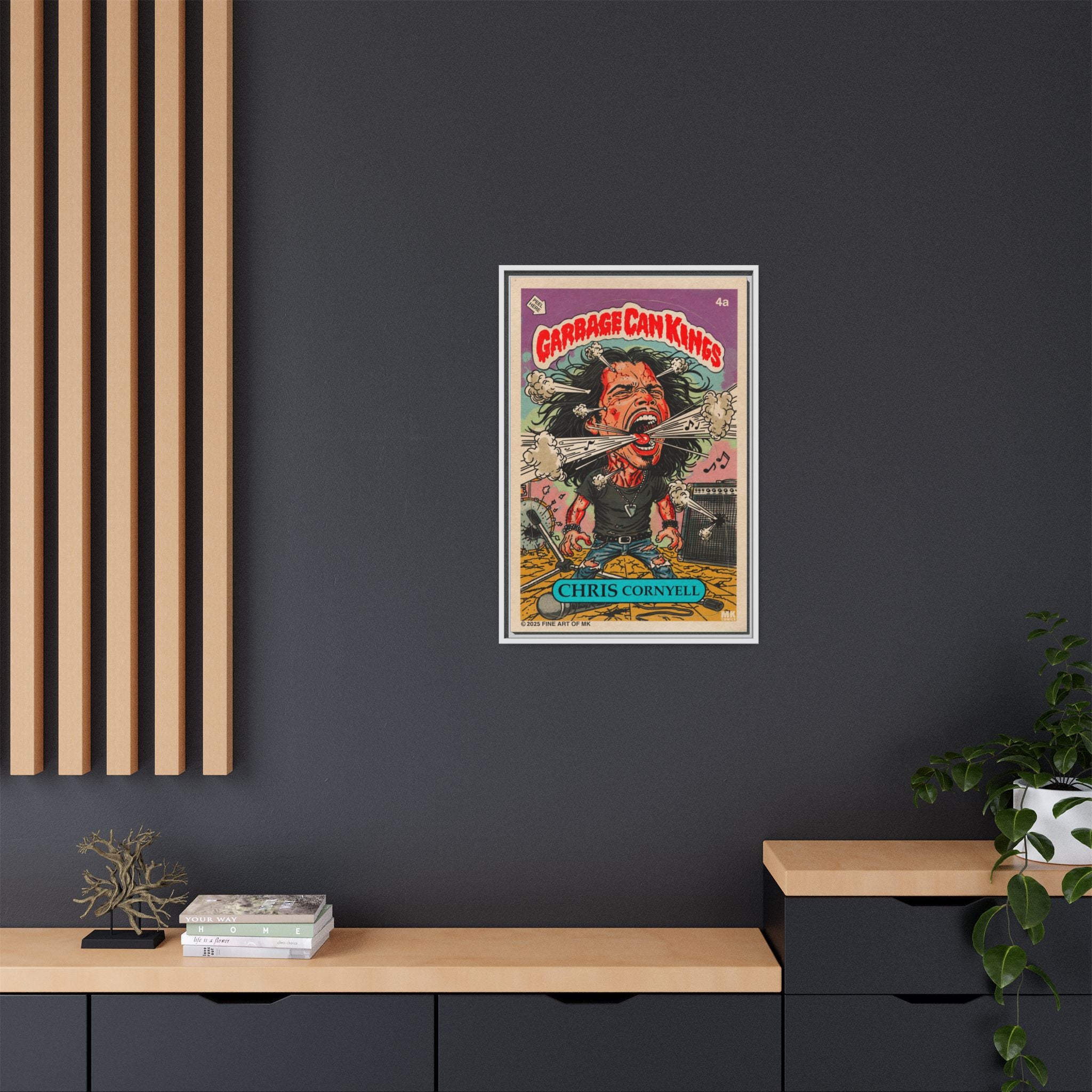 Chris Cornyell - Matte Canvas, Framed (Multi-color)