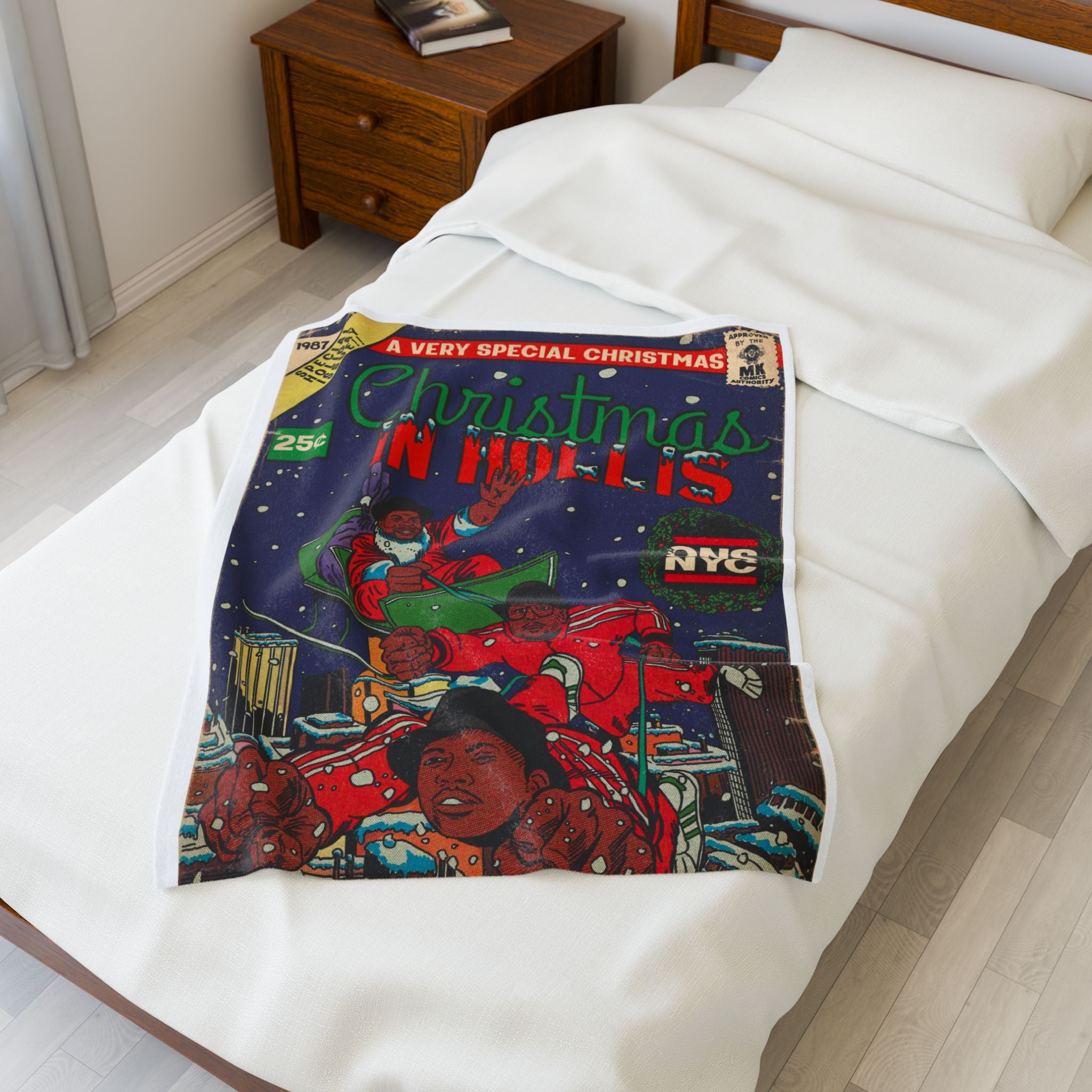 Christmas in Hollis - Velveteen Plush Blanket