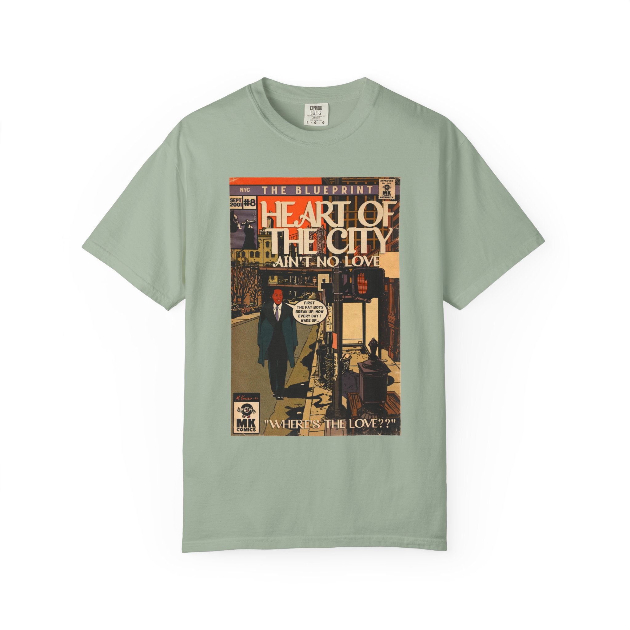 Heart of the City - Unisex Garment-Dyed T-shirt