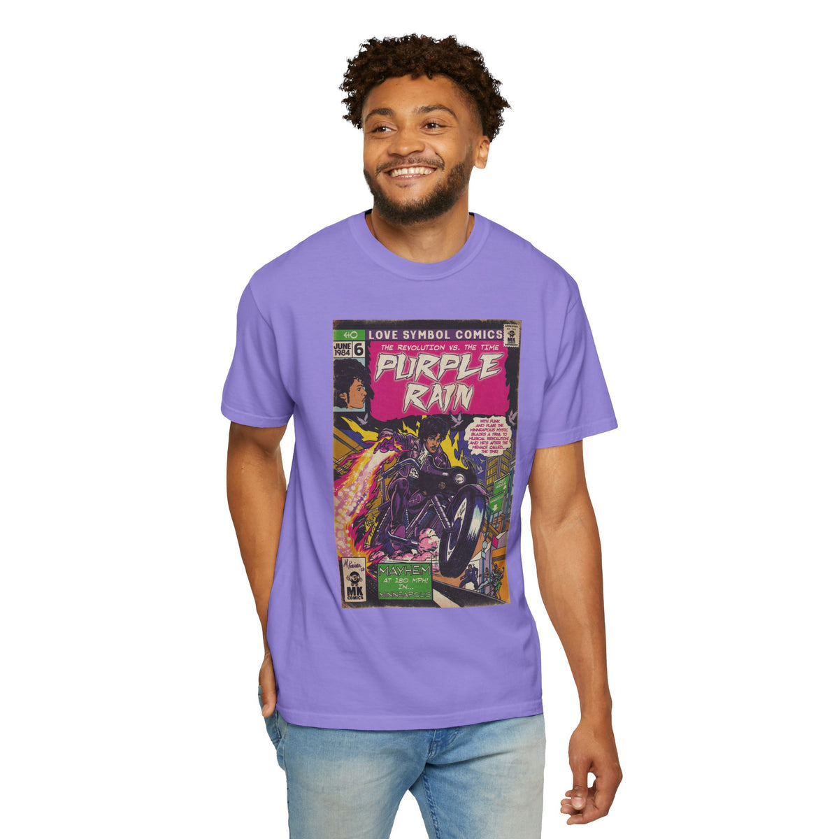 Purple Rain - Unisex Garment-Dyed T-shirt