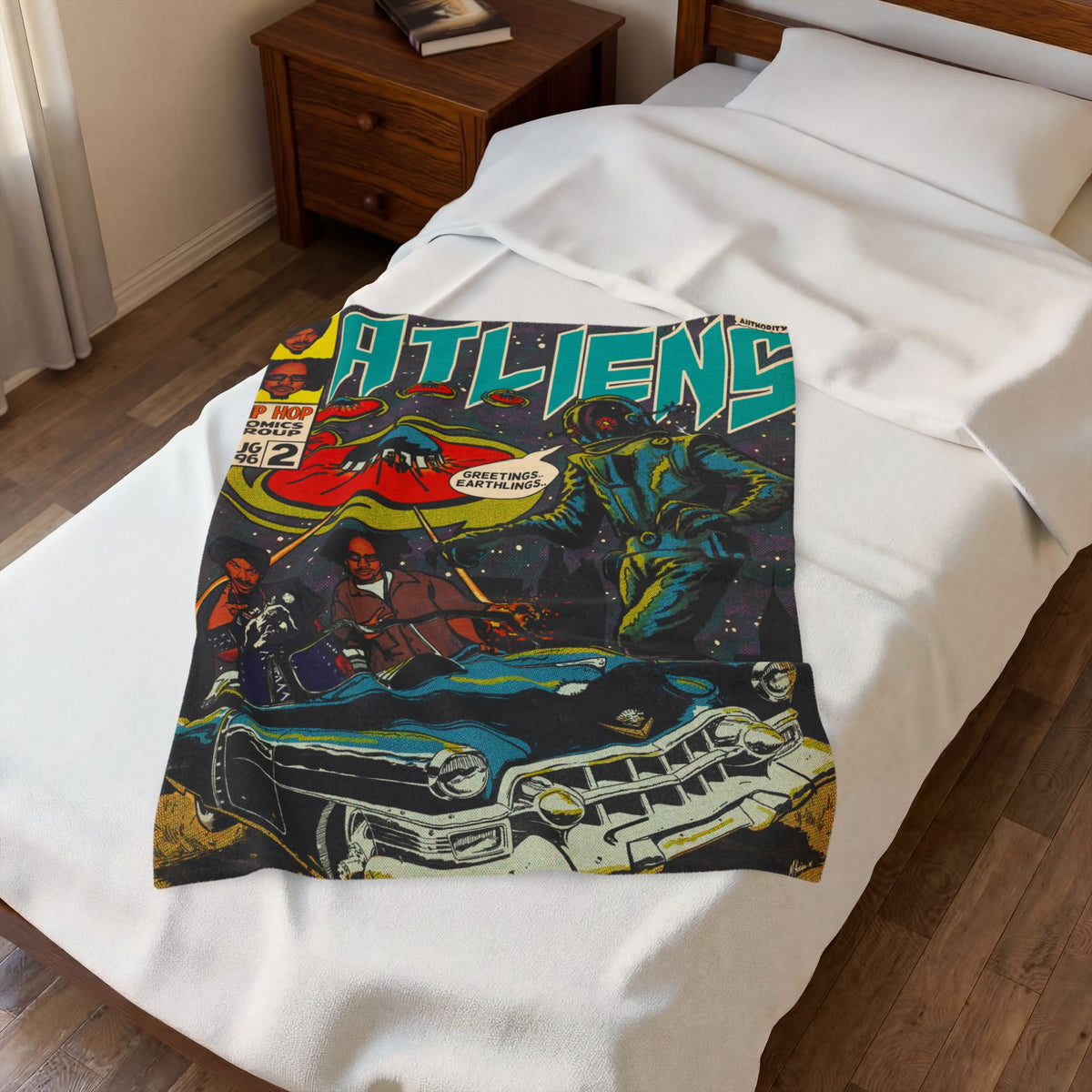 ATLiens - Velveteen Plush Blanket