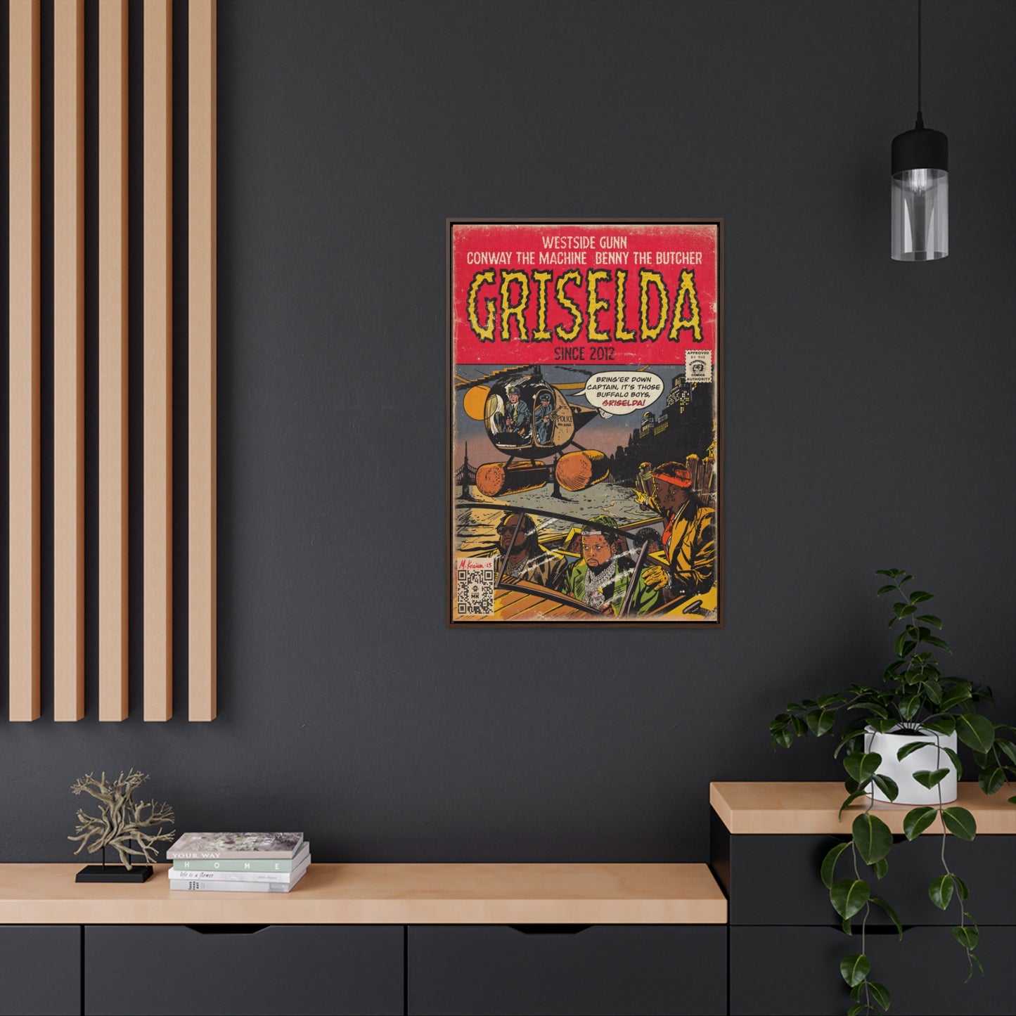 Griselda - Comic Book Art - Gallery Canvas Wraps, Vertical Frame