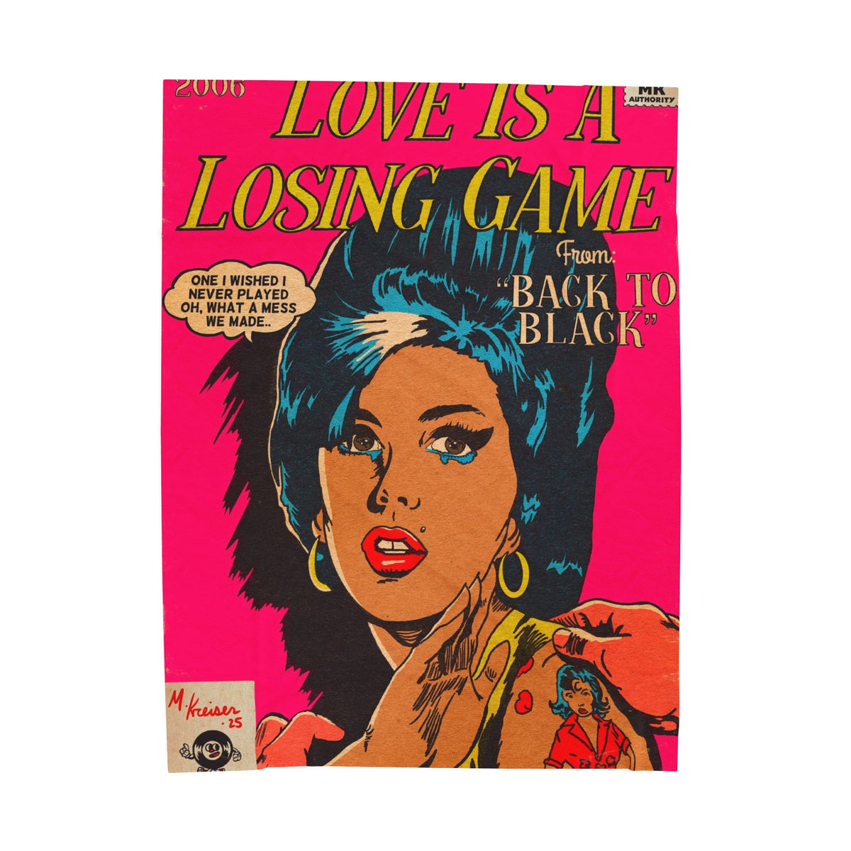 Love is a Losing Game - Velveteen Plush Blanket