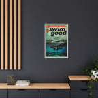 Swim Good - Matte Canvas, Framed (Multi-color)
