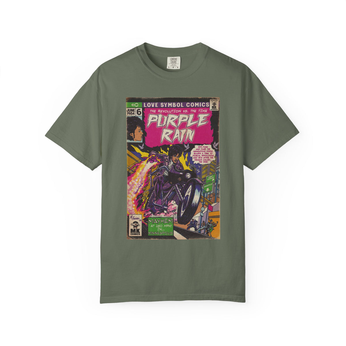 Purple Rain - Unisex Garment-Dyed T-shirt
