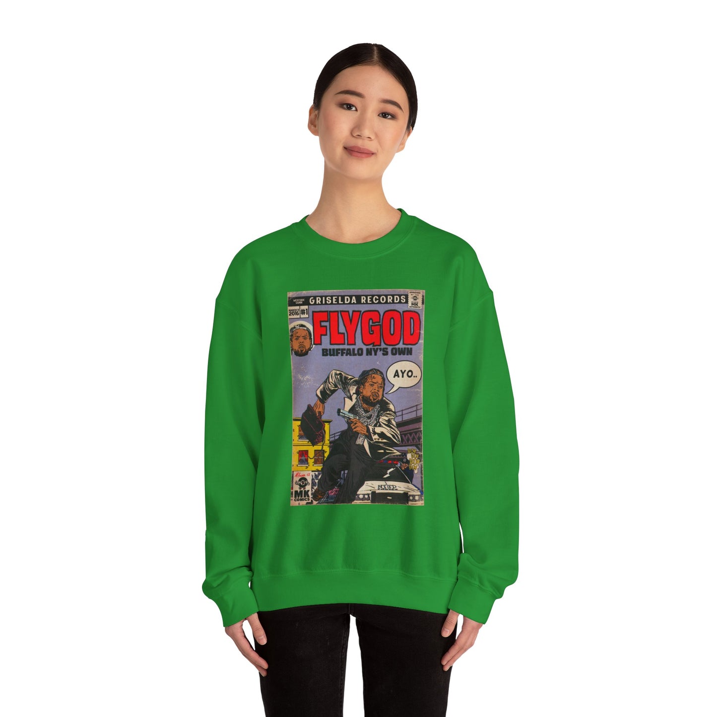 Flygod - Unisex Heavy Blend™ Crewneck Sweatshirt