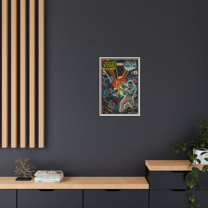 Analog vs. Digital - Matte Canvas, Framed (Multi-color)