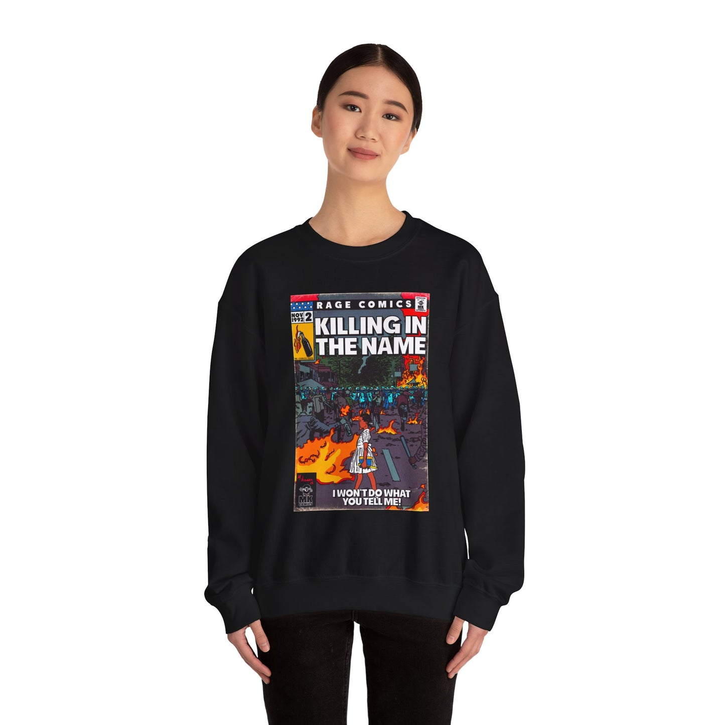 Rage - Killing In the Name - Unisex Heavy Blend™ Crewneck Sweatshirt