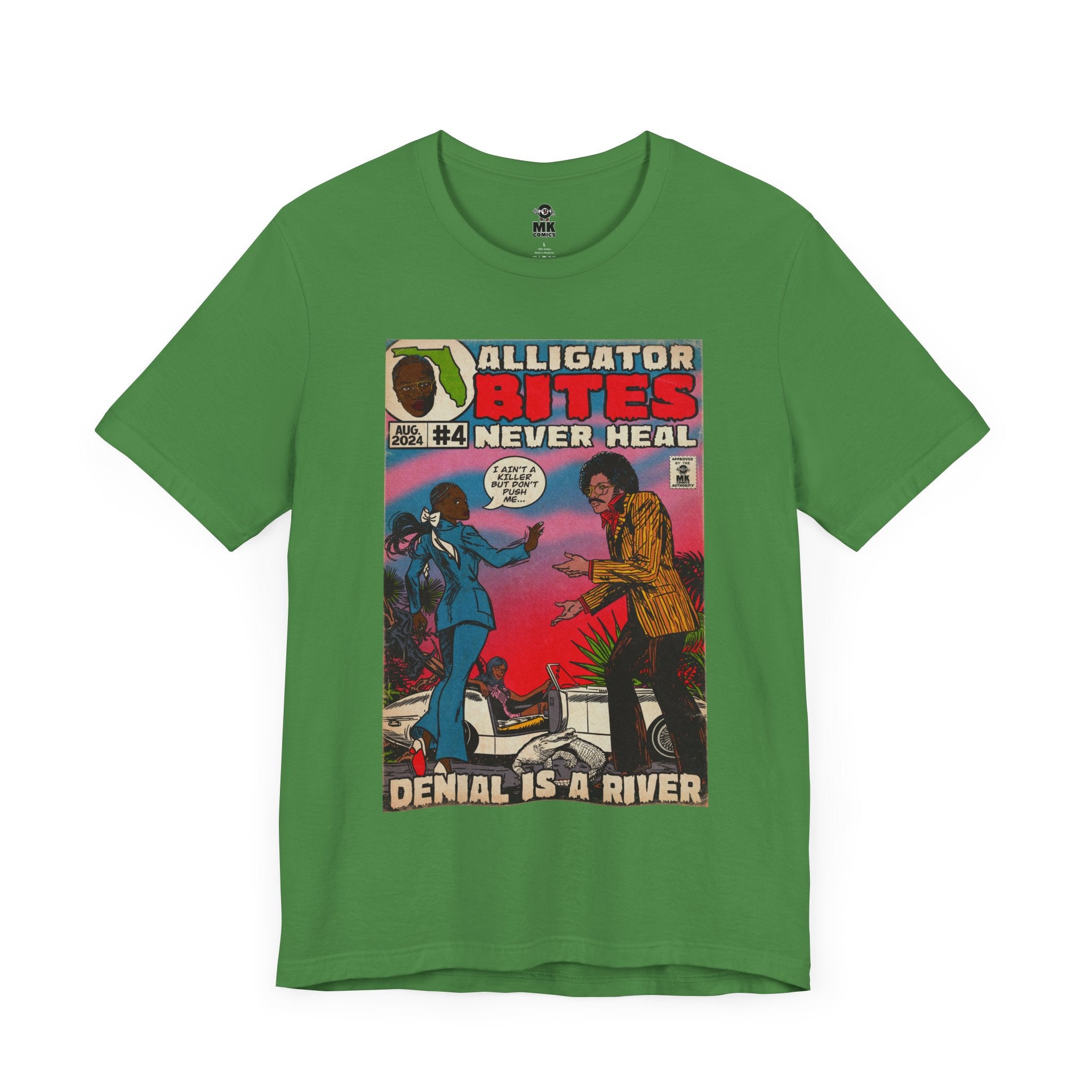 Denial is a River - Alligator Bites - Unisex Jersey Short Sleeve Tee