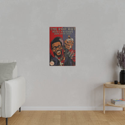 Kendrick Lamar - The Pop Out - Matte Canvas, Stretched, 0.75"