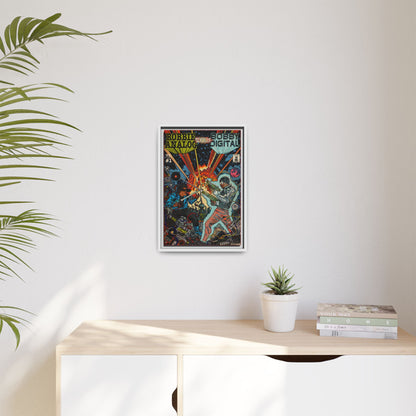Analog vs. Digital - Matte Canvas, Framed (Multi-color)