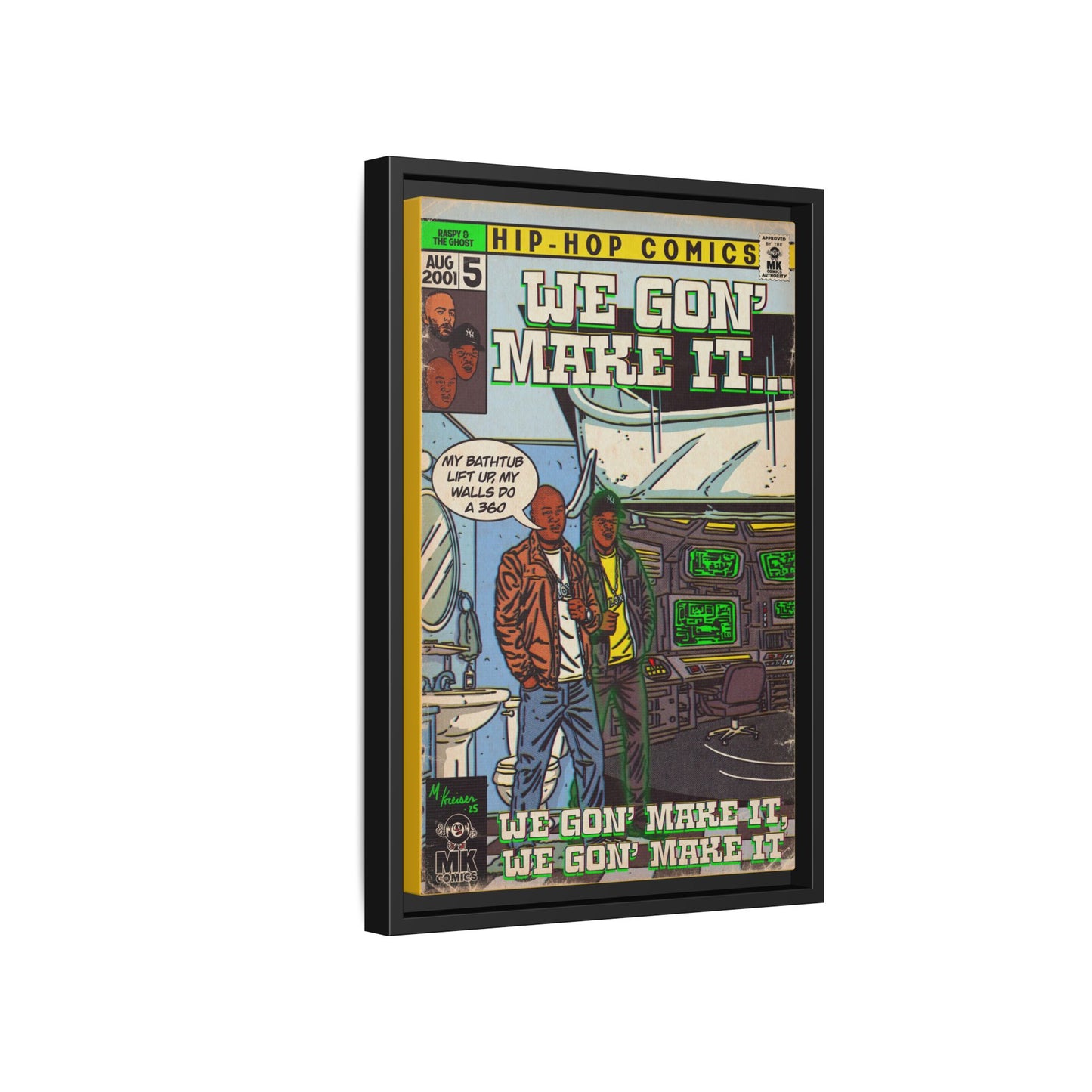 We Gon' Make It - Matte Canvas, Framed (Multi-color)