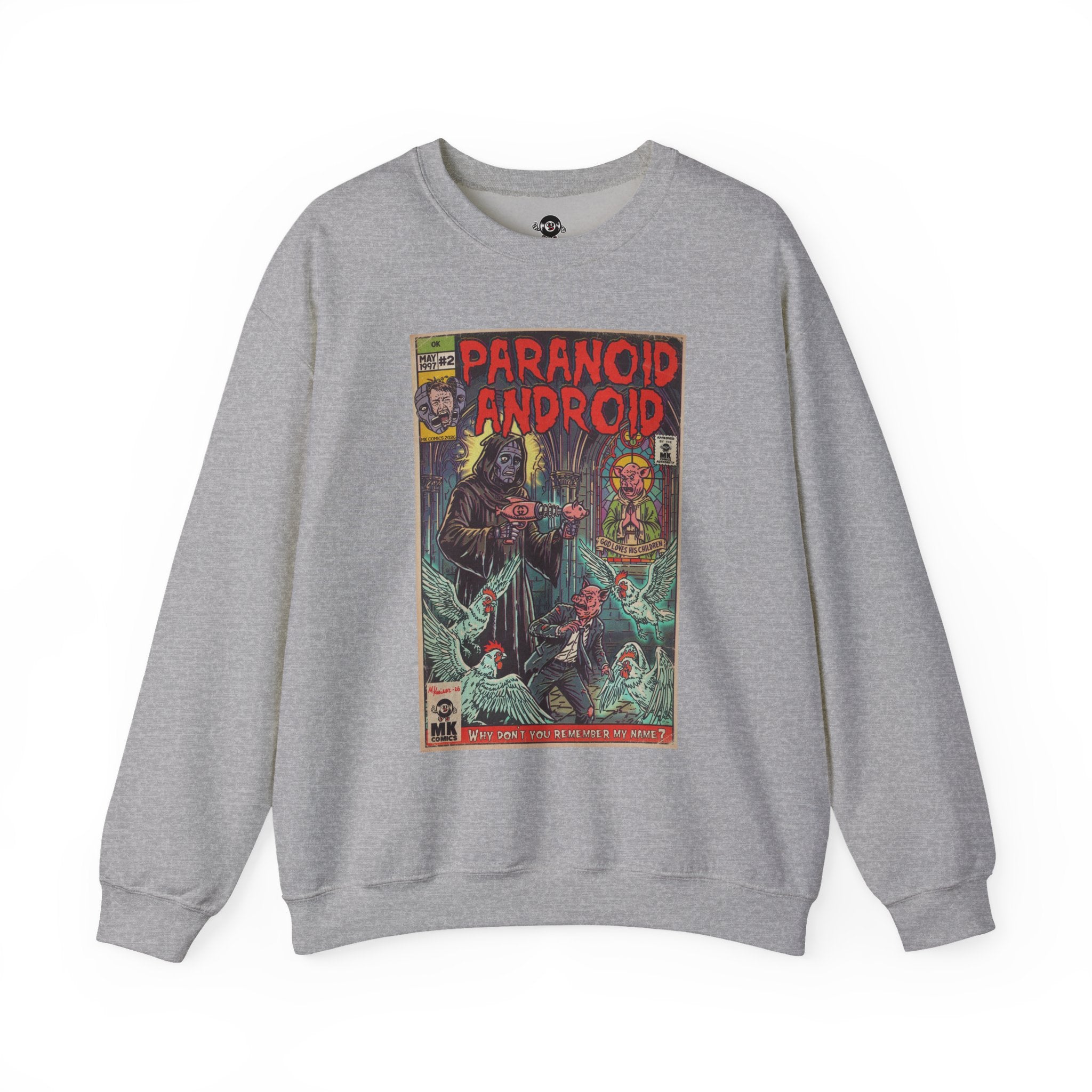 Paranoid Android - Unisex Heavy Blend™ Crewneck Sweatshirt