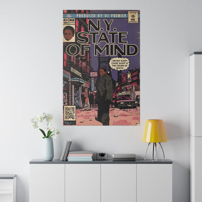 Nas - NY State of Mind - Matte Canvas, Stretched