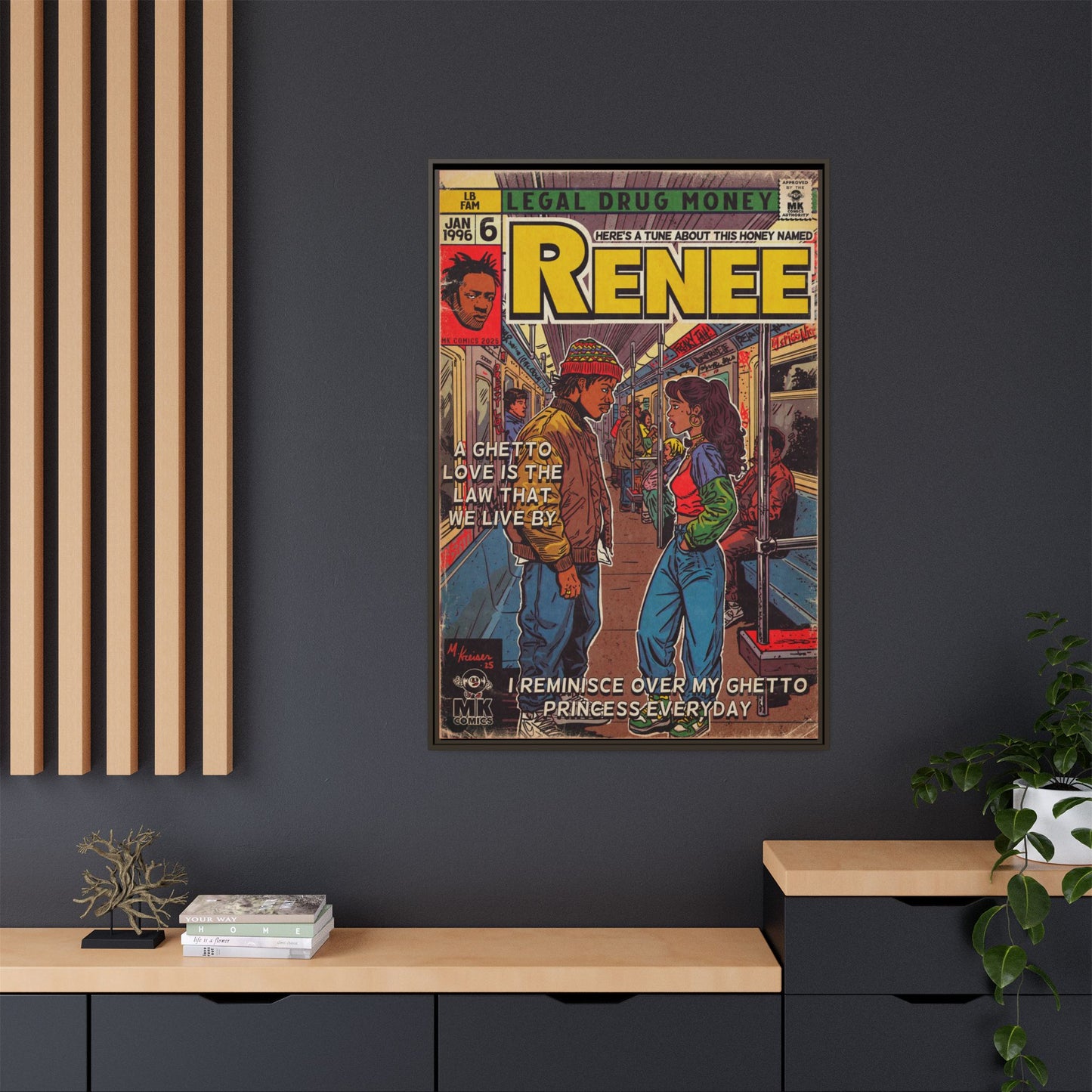 Lost Boyz - Renee - Matte Canvas, Framed (Multi-color)
