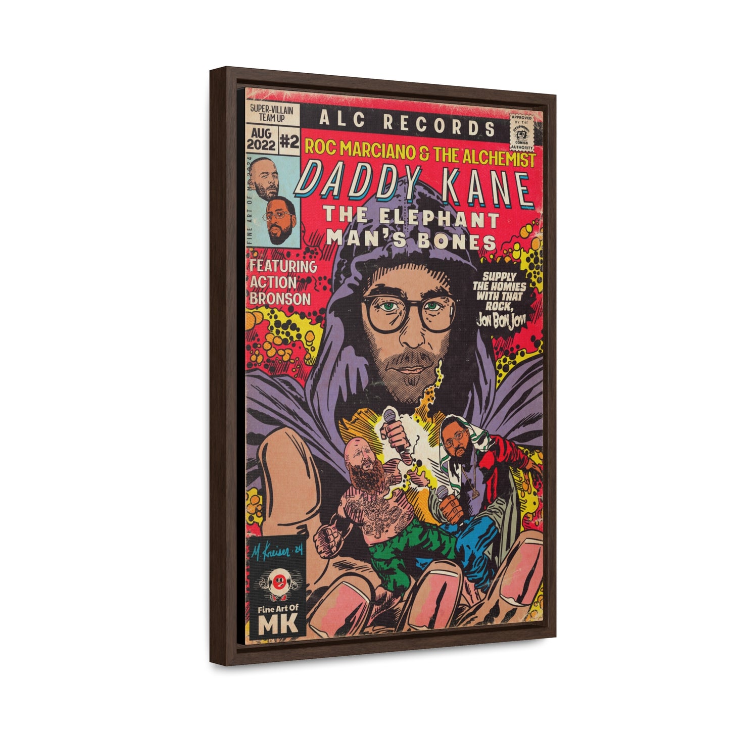 Roc Marciano, Alchemist, Action Bronson - Daddy Kane -  Gallery Canvas Wraps, Vertical Frame