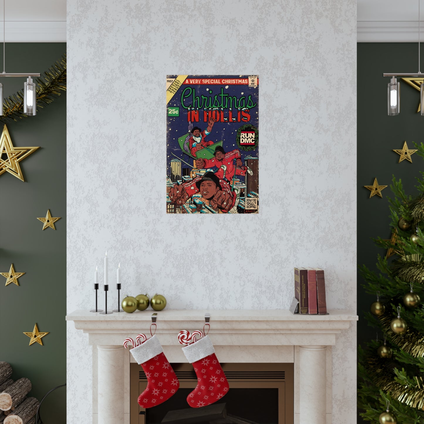 RUN DMC - Christmas In Hollis- Vertical Matte Poster