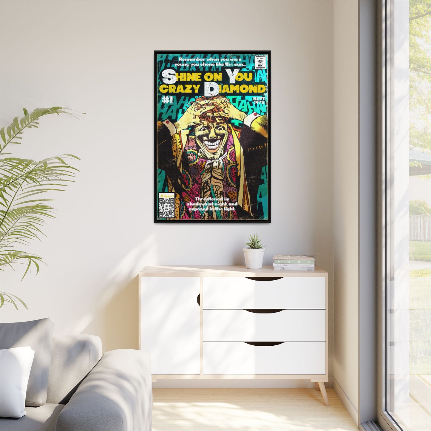 Pink Floyd - Shine on You crazy Diamond -  Gallery Canvas Wraps, Vertical Frame