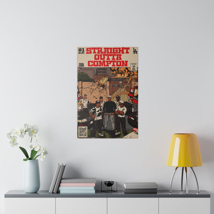 NWA - Straight Outta Compton - Matte Canvas, Stretched, 0.75"