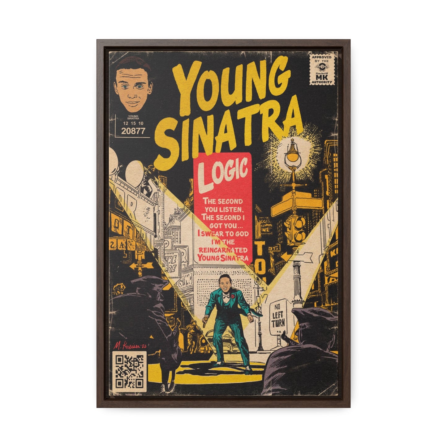 Logic - Young Sinatra - Gallery Canvas Wraps, Vertical Frame