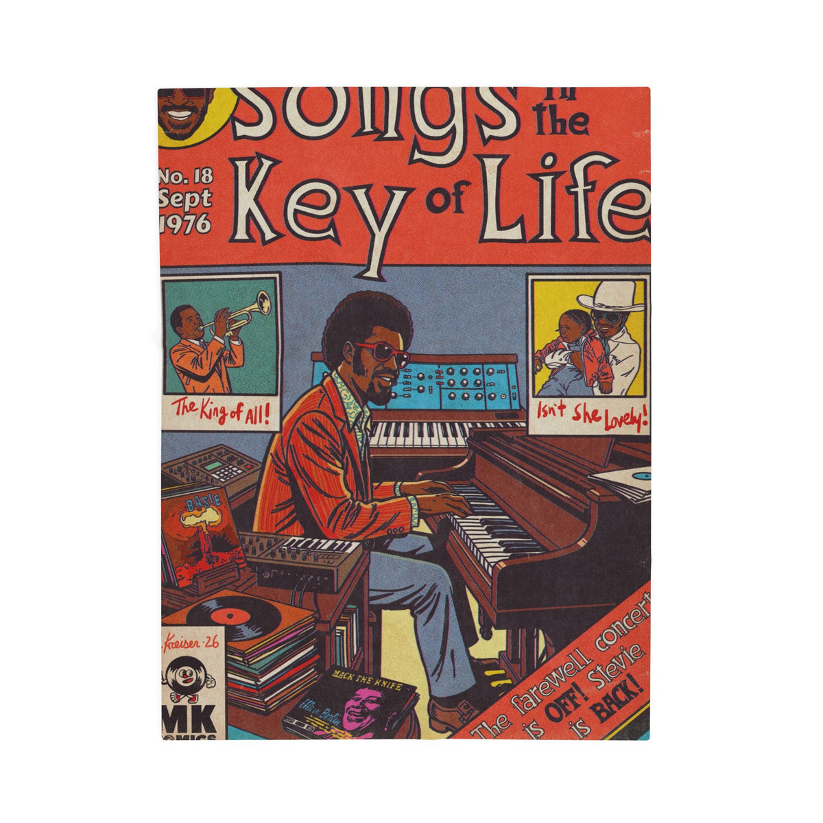 Songs in the Key of Life - Velveteen Plush Blanket