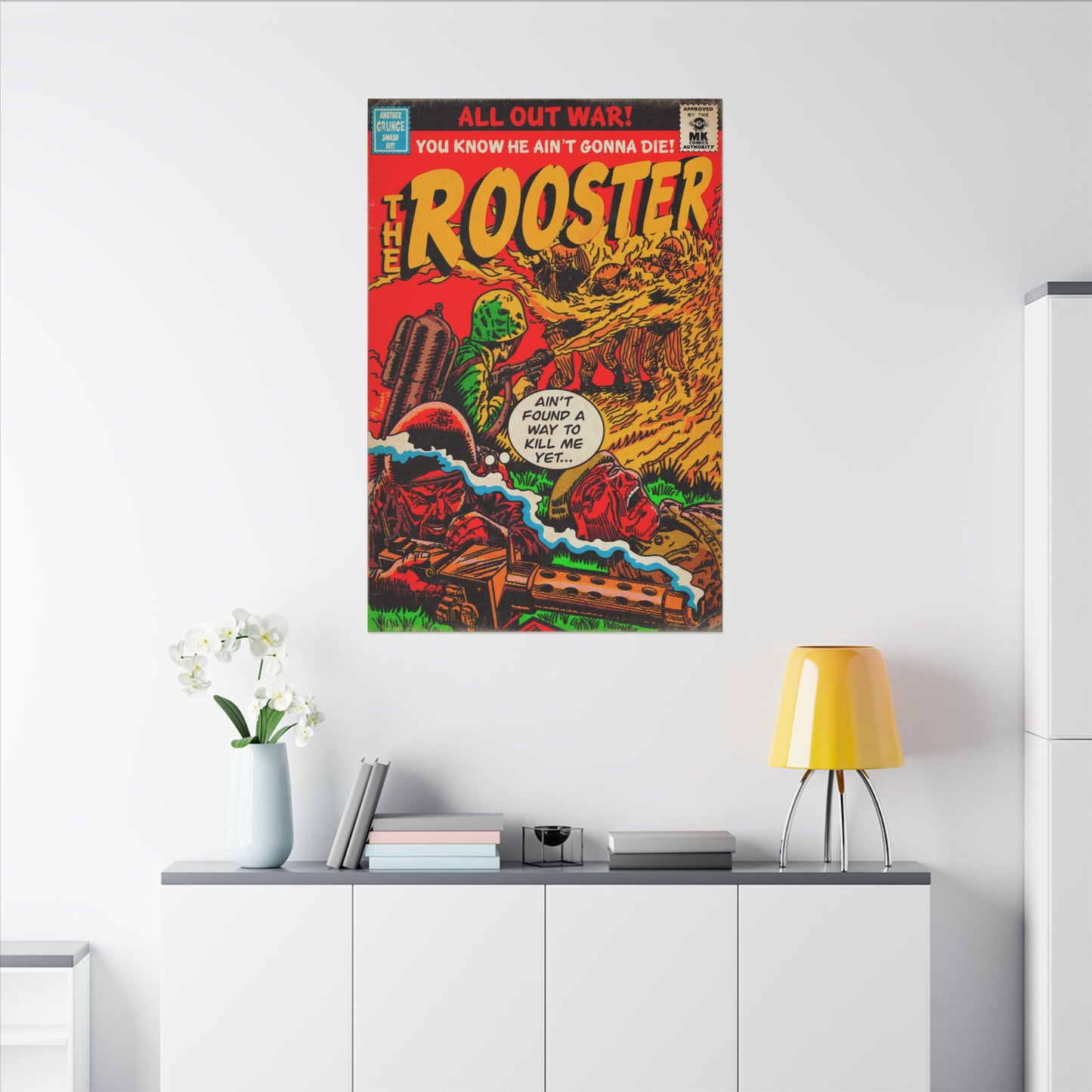 Rooster - Matte Canvas, Stretched, 0.75"