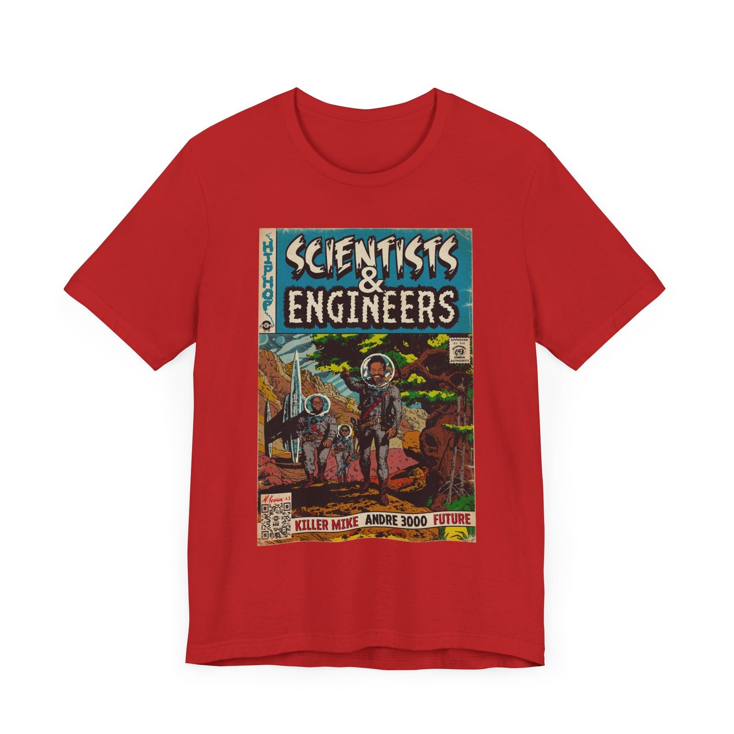 Killer Mike, Andre 3000, Future - Scientists & Engineers -Unisex Jersey Short Sleeve Tee