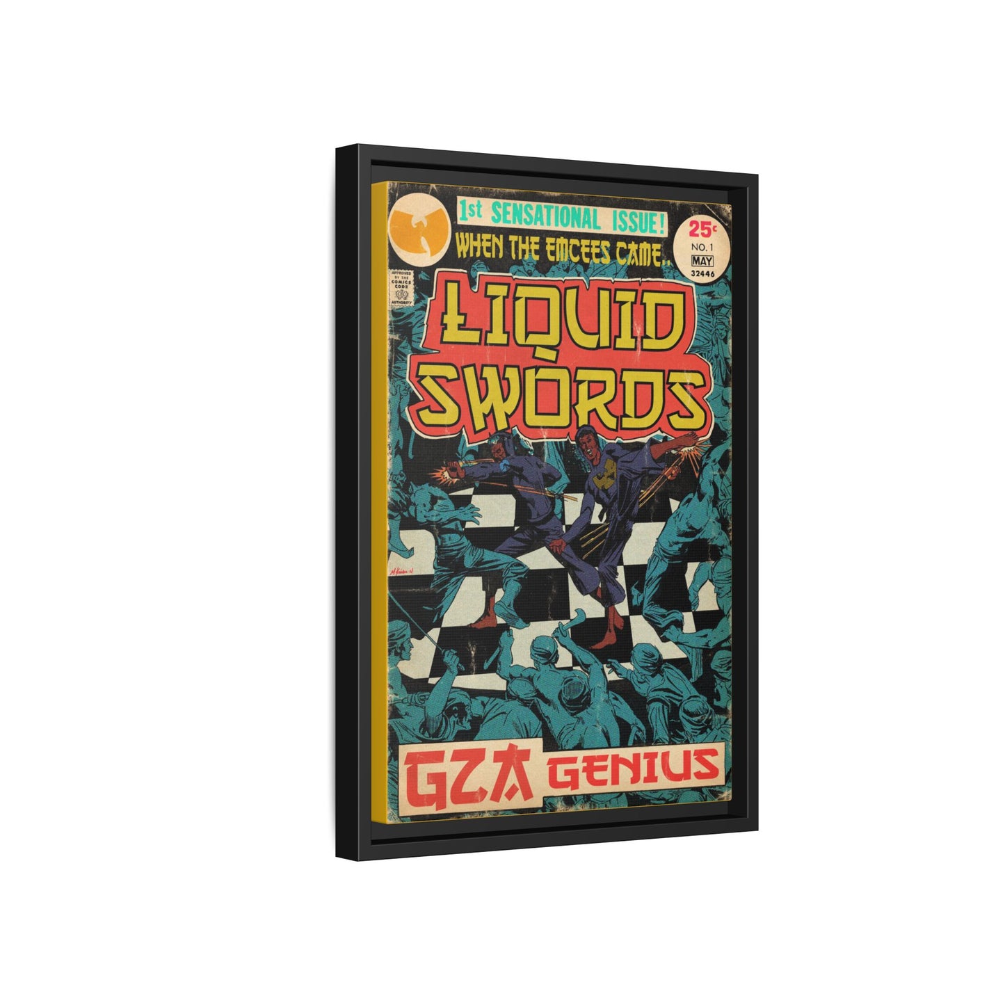 GZA/Genius - Liquid Swords - Gallery Canvas Wraps, Vertical Frame