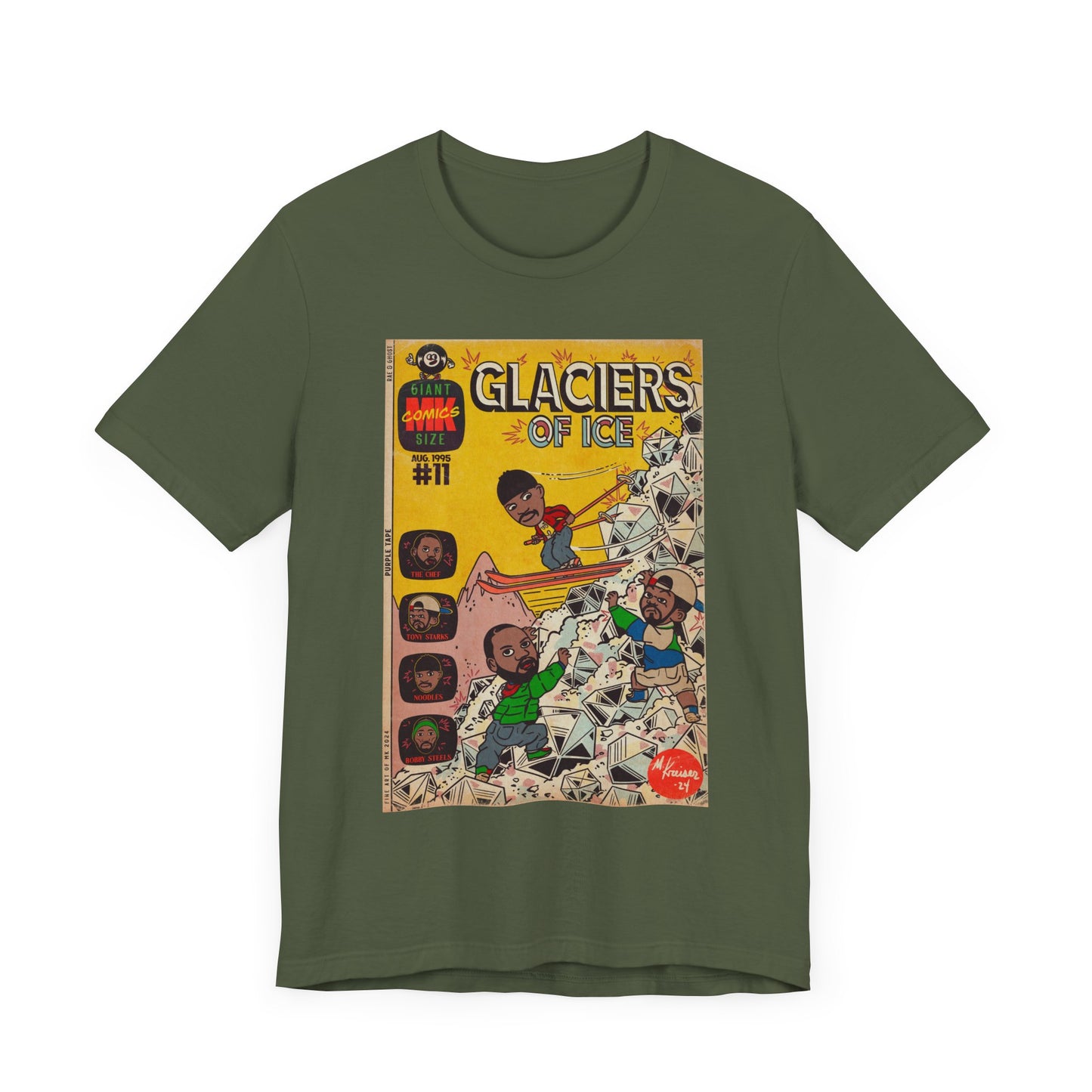 Rae, Ghost, Masta - Glaciers of Ice - Unisex Jersey Short Sleeve Tee
