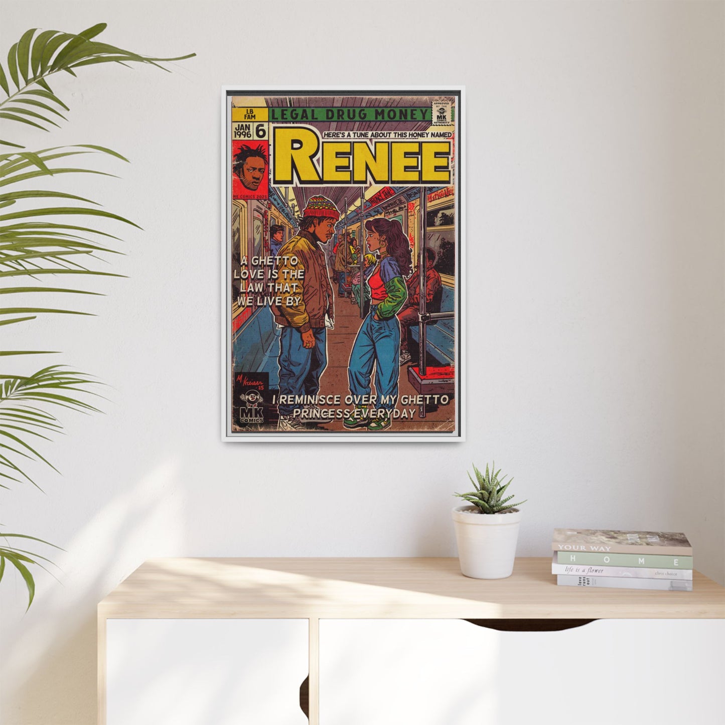Lost Boyz - Renee - Matte Canvas, Framed (Multi-color)