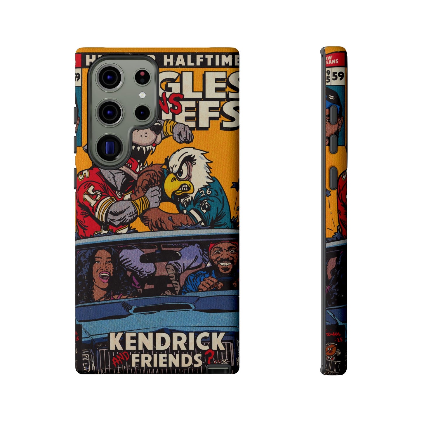 Kendrick & SZA - 2025 Halftime - Eagles vs Chiefs - Tough Phone Cases