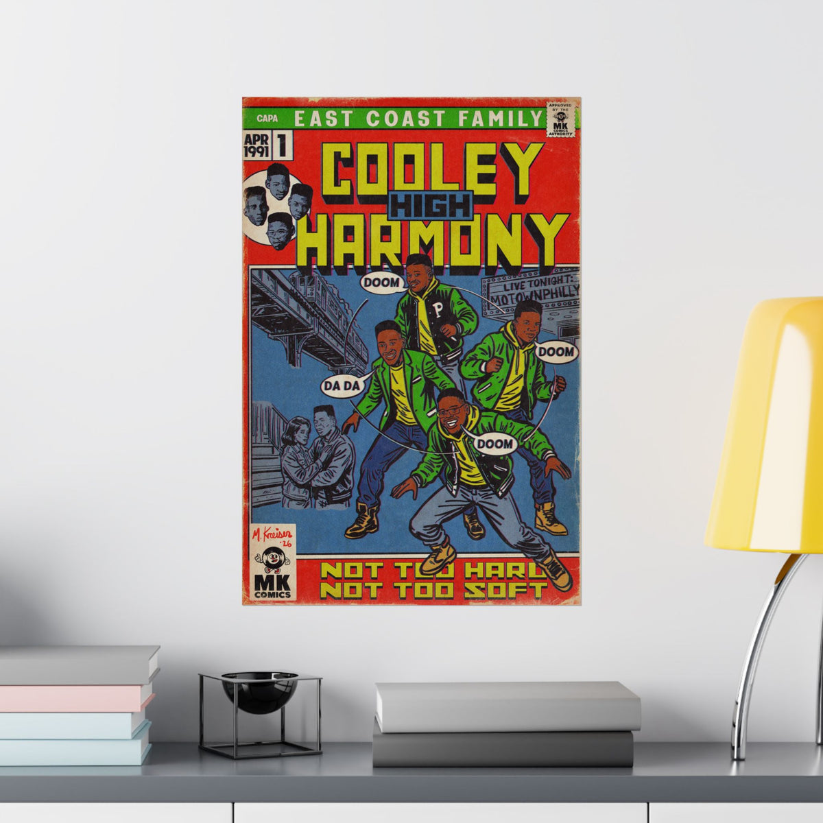 Boyz II Men - Cooleyhighharmony - MK Comics Parody Art, Print/Poster Wall Art by Fine Art of MK