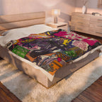 Purple Rain - Velveteen Plush Blanket