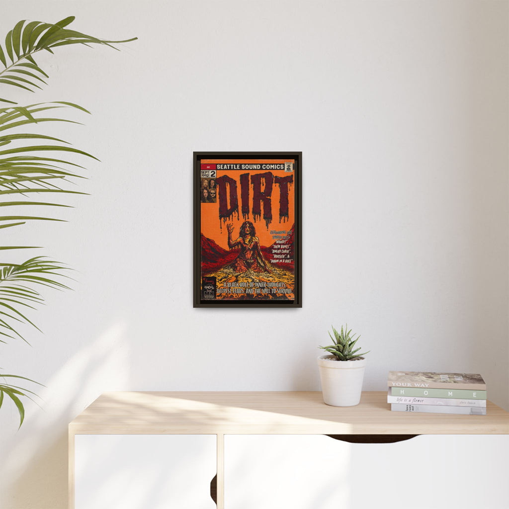 Dirt - Matte Canvas, Framed (Multi-color)