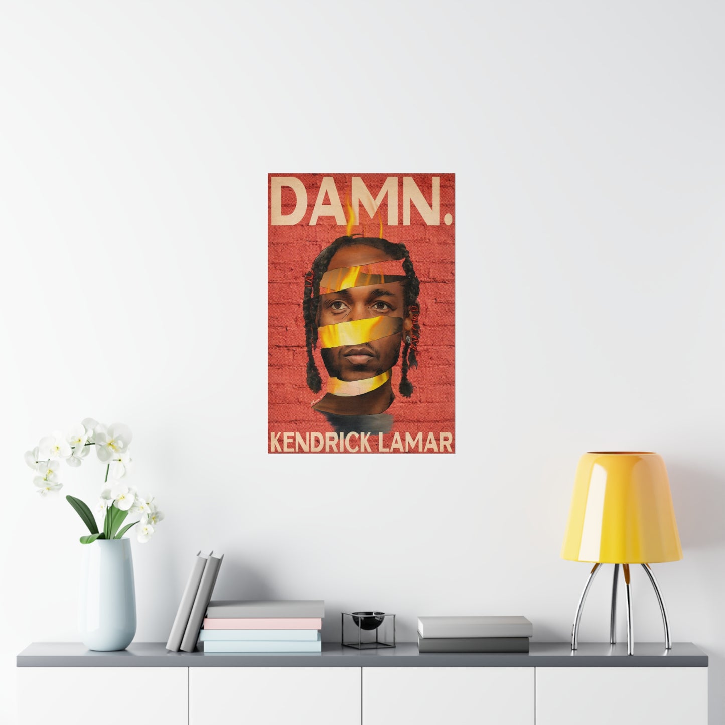 Kendrick Lamar- DAMN. Surreal - Vertical Matte Poster