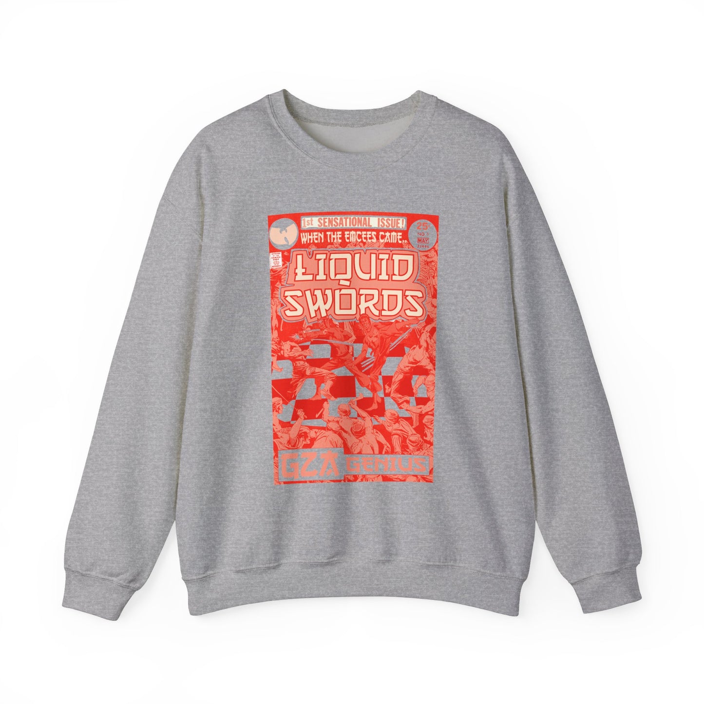 GZA - Liquid Swords - RED VARIANT - Unisex Heavy Blend™ Crewneck Sweatshirt