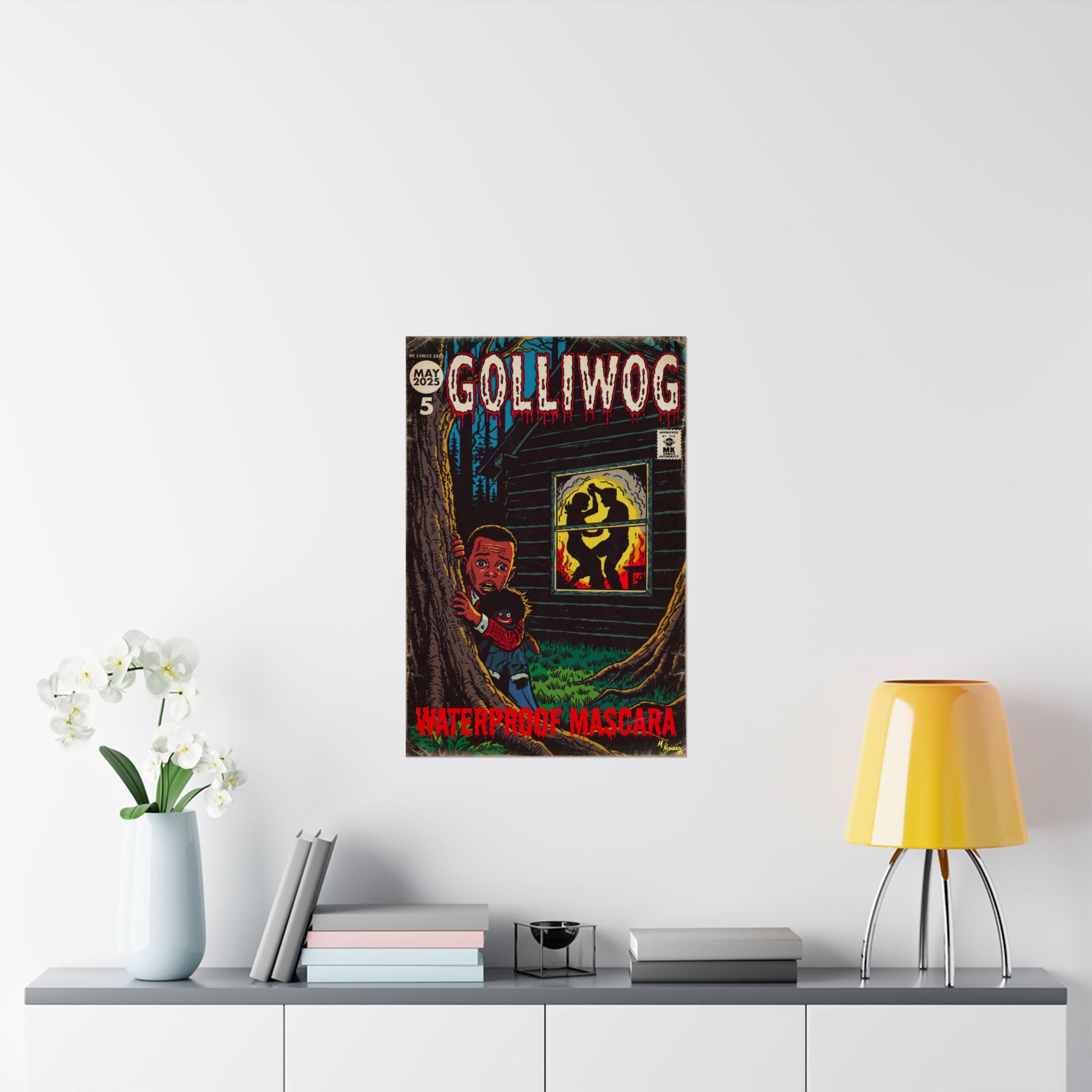 Waterproof Mascara - Golliwog - Matte Vertical Posters