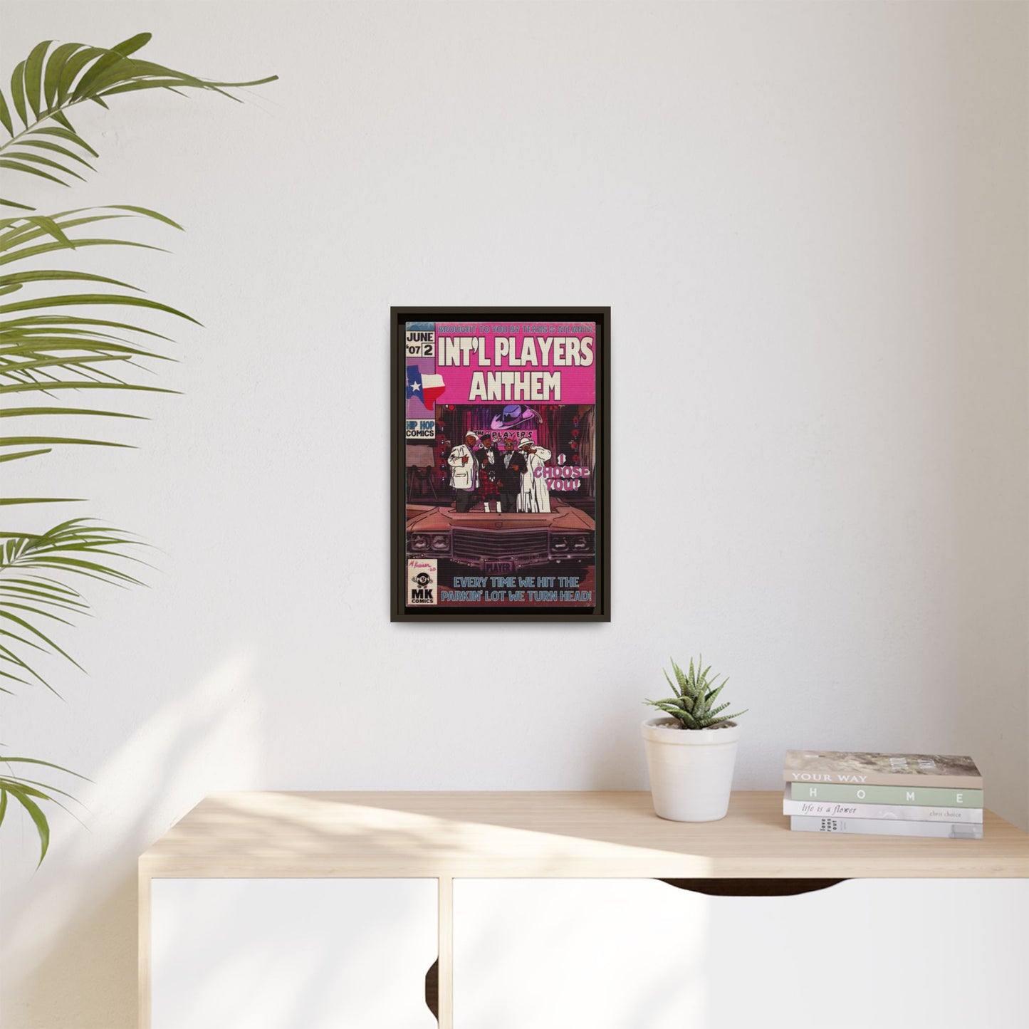 Int’l Players Anthem - Matte Canvas, Framed (Multi-color)