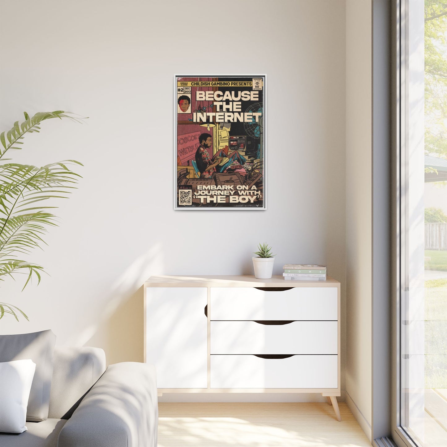 Childish Gambino - Because the Internet - Gallery Canvas Wraps, Vertical Frame
