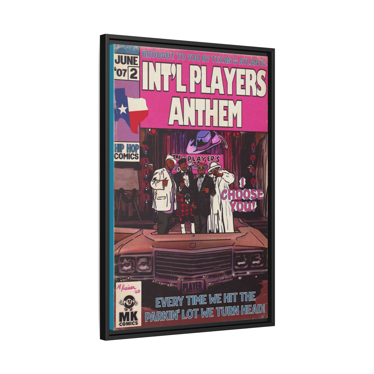 Int’l Players Anthem - Matte Canvas, Framed (Multi-color)