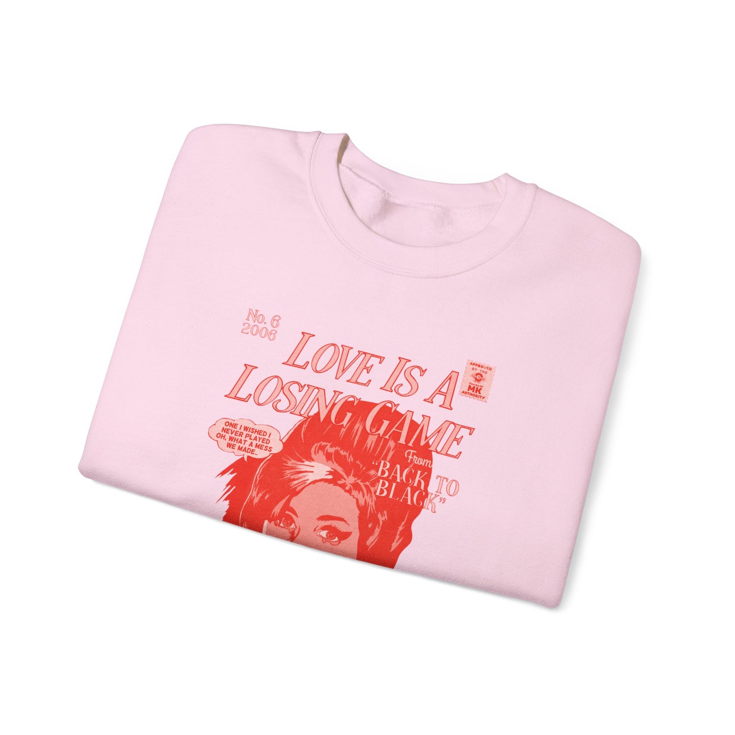 Amy Winehouse - Love is a Losing Game - RED VARIANT - Unisex Heavy Blend™ Crewneck Sweatshirt