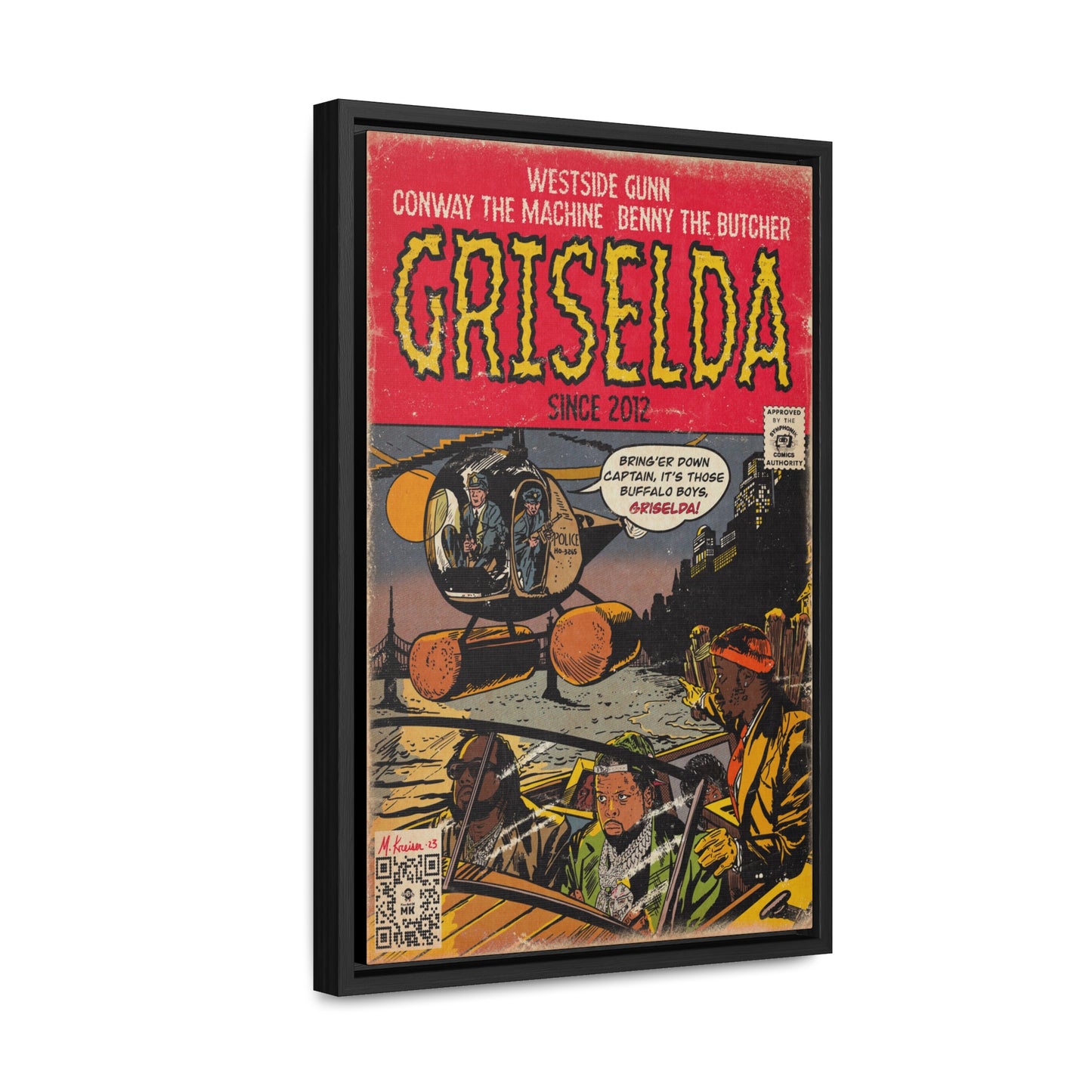 Griselda - Comic Book Art - Gallery Canvas Wraps, Vertical Frame