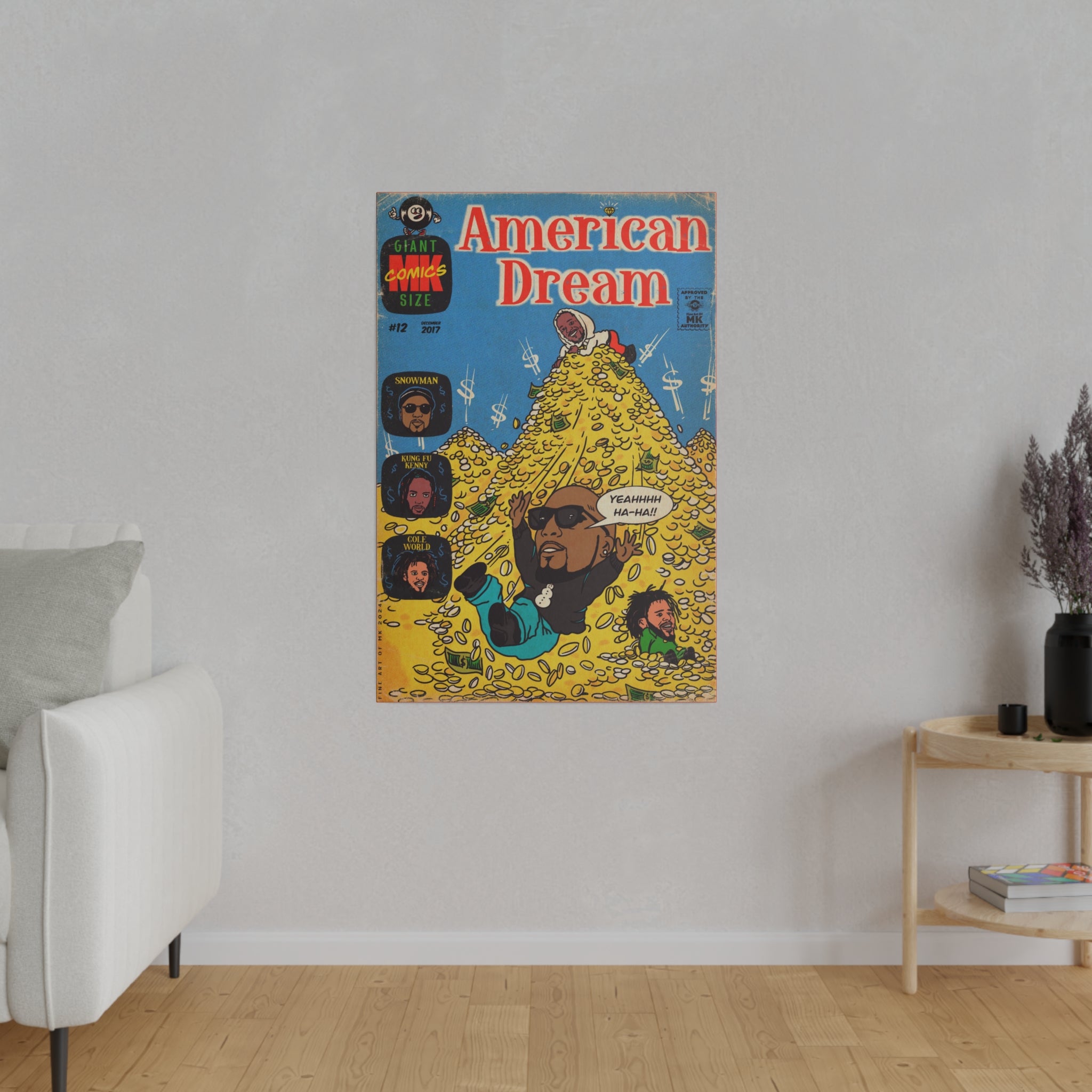 American Dream - Matte Canvas, Stretched, 0.75"
