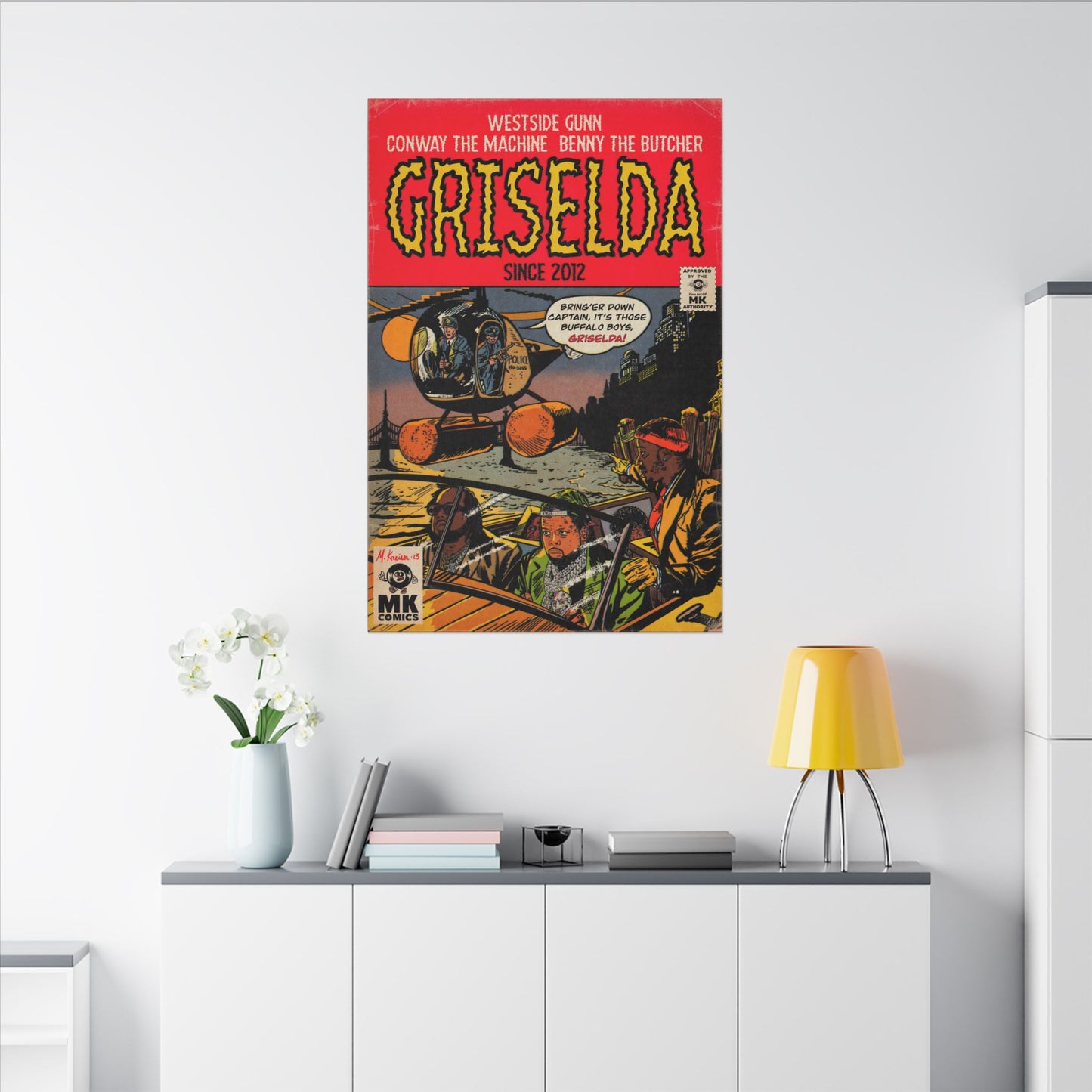 Griselda - Comic Book Art - Matte Canvas, Stretched, 0.75"