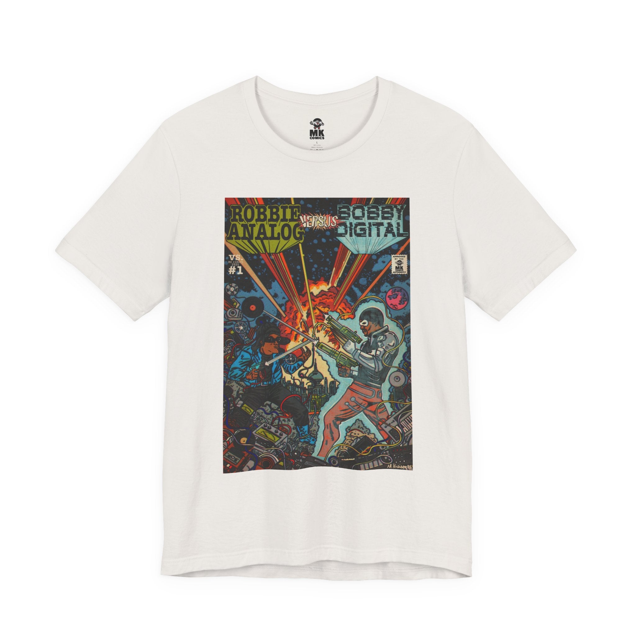 Analog vs. Digital - Unisex Jersey Short Sleeve Tee